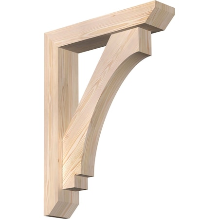 Imperial Slat Smooth Bracket W/ Offset Brace, Douglas Fir, 5 1/2W X 26D X 34H